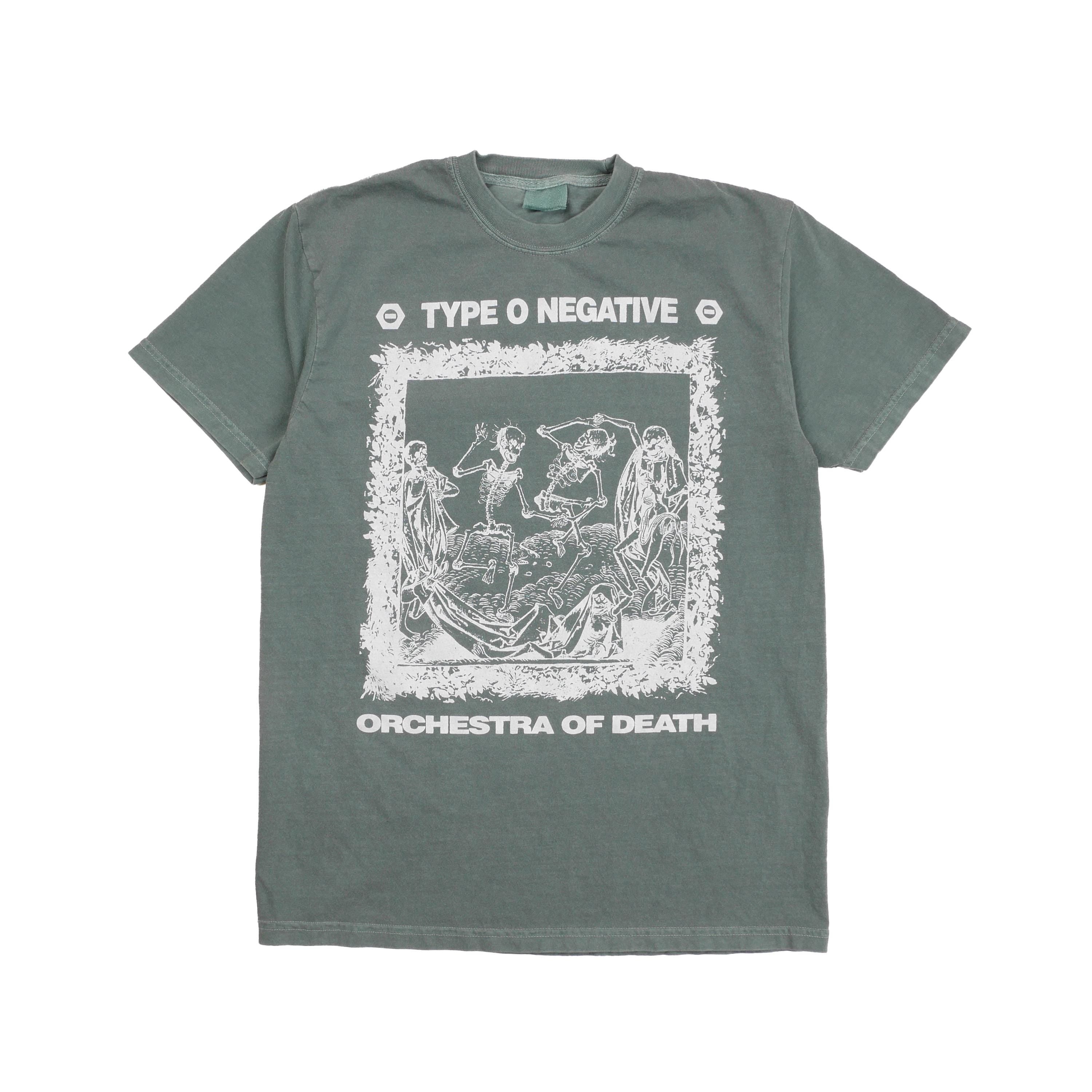Type Negative Band Orchestra Death 13 Tee Gothic Doom Metal Hardcore Rock Punk Band Alternative Rock Boxy Green Size Med (1)
