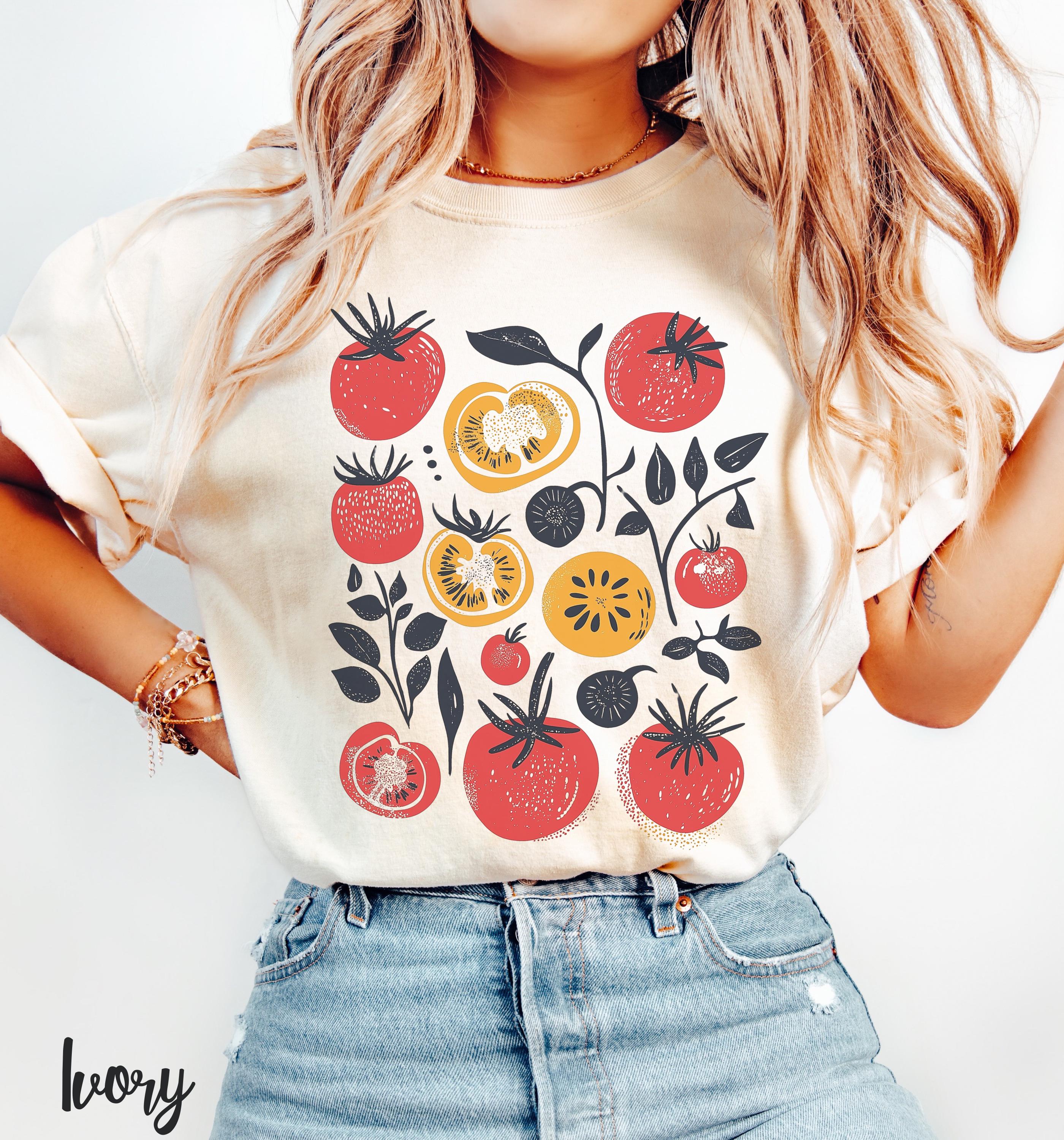 Tomato Garden Cottagecore Vegan Tee Unisex T-shirt, Sweatshirt, Hoodie (1)