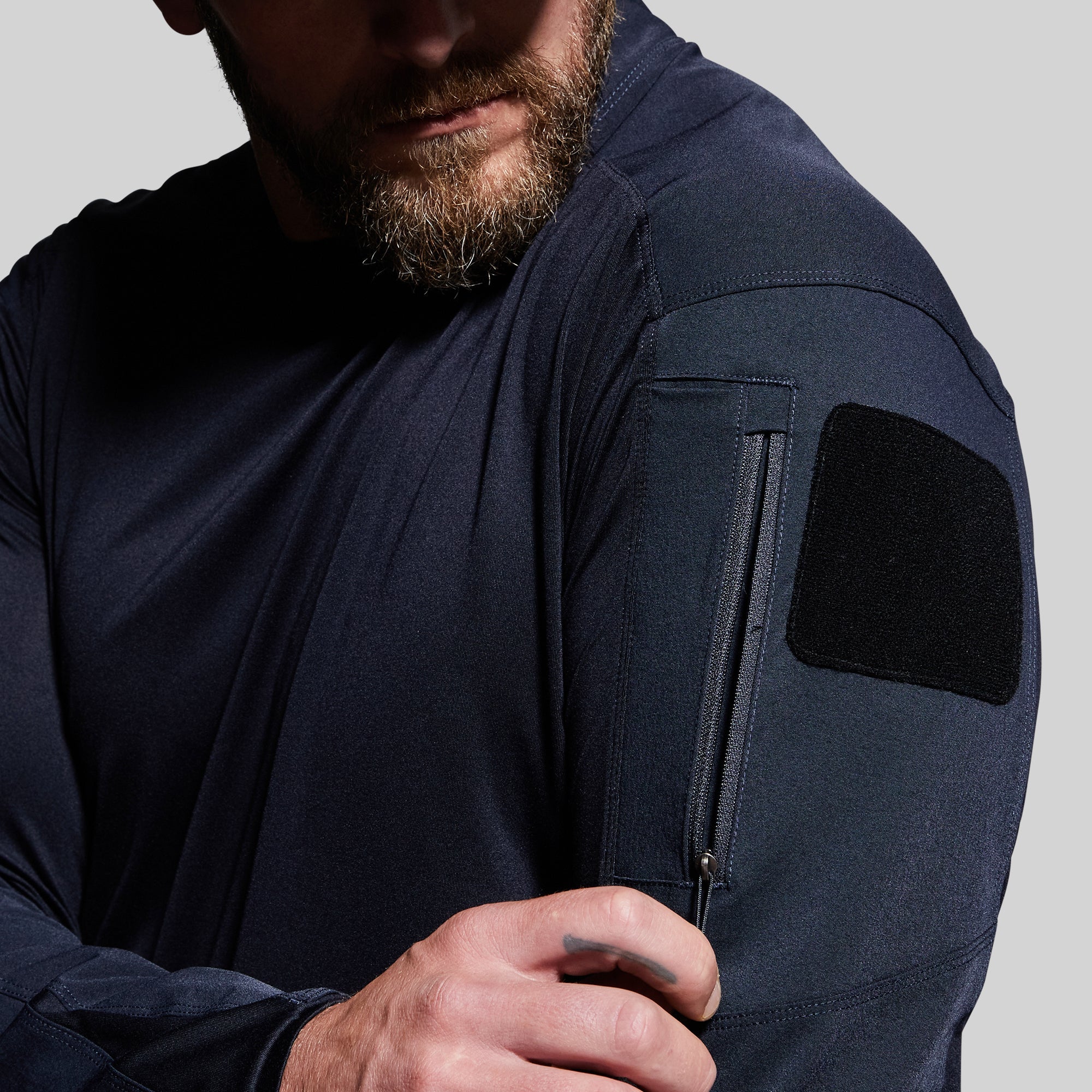 Long Sleeve Op Top (Police Blue)