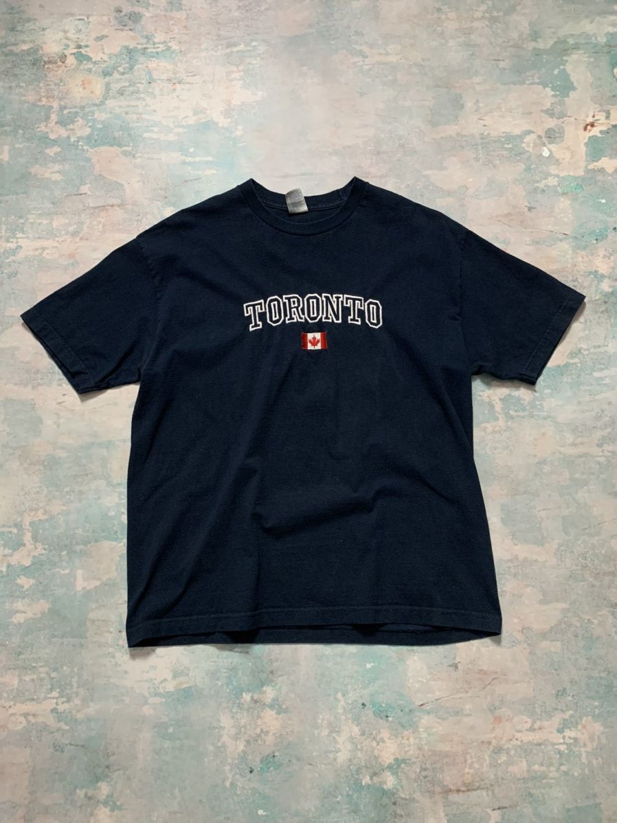 Vintage Toronto Y2k T Shirt Embroidered Central Big Logo 2000s Hoodie Sweatshirt | PrintMintTees.com