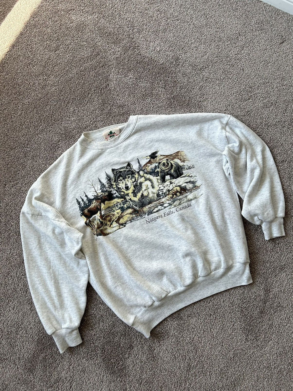 Vintage 90s Niagara Falls Outdoor Graphic Crewneck Shirt Hoodie Sweatshirt | PrintMintTees.com