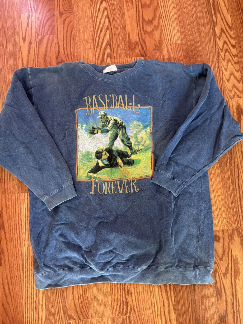 Other Vintage Baseball Forever Graphic Crewneck Sweatshirt Shirt Hoodie | PrintMintTees.com