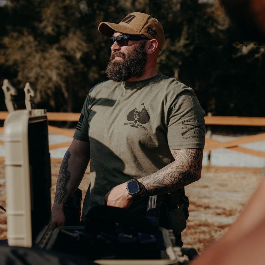 Patriot Til Death T-Shirt - Military Green