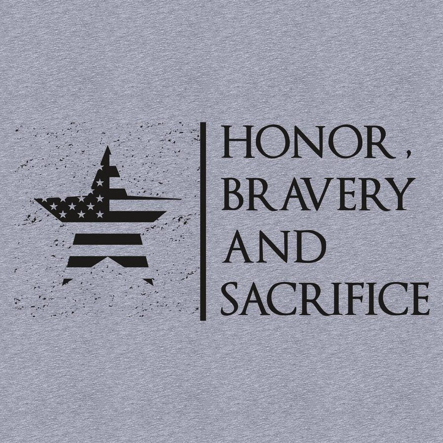 CFP Honor, Bravery, and Sacrifice Men's Tee - Heather Gray