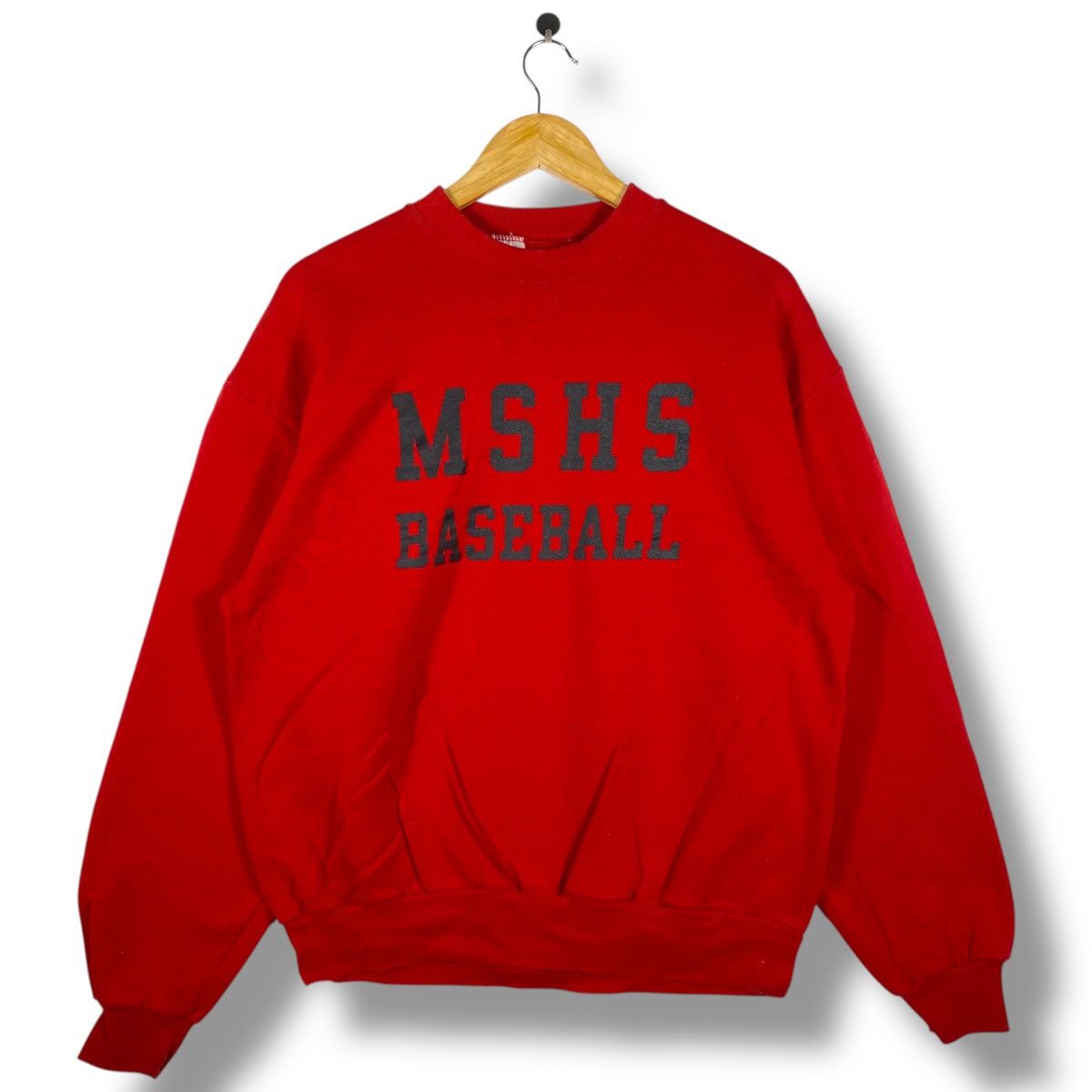 Vintage 80 S Mshs Baseball Graphic Crewneck Sweatshirt Shirt Hoodie | PrintMintTees.com