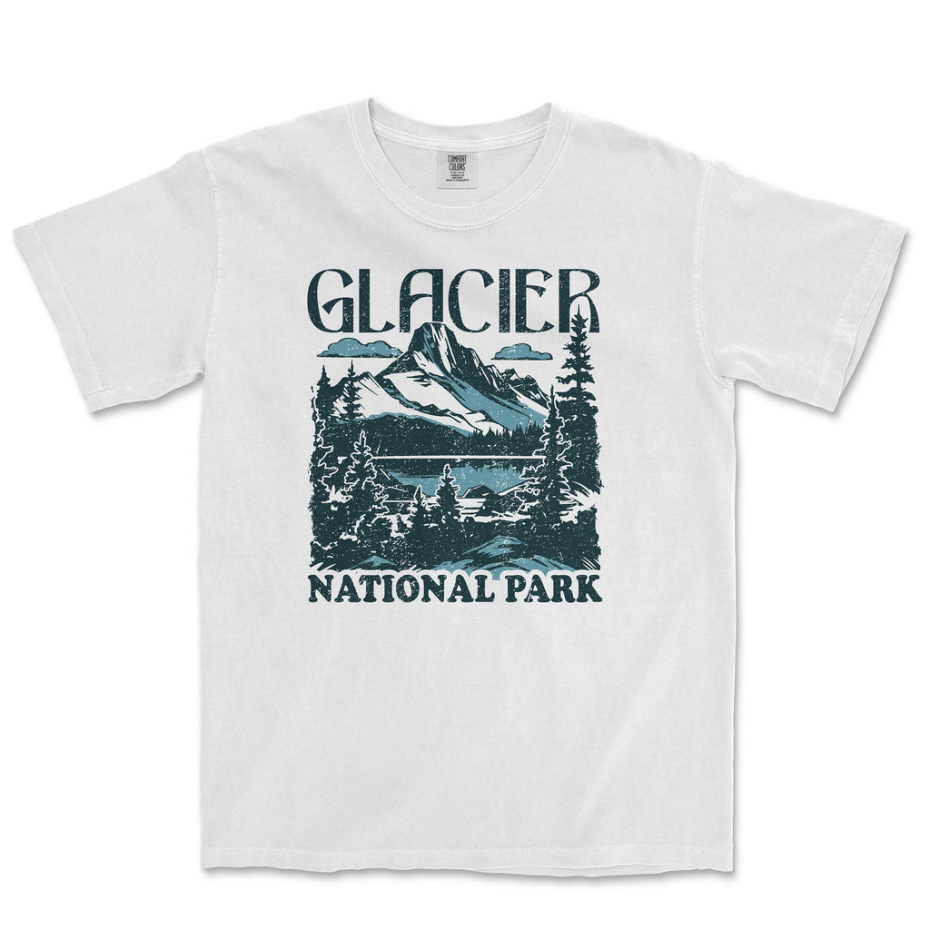 Glacier National Park Comfort Colors Distressed Size Unisex T-shirt, Sweatshirt, Hoodie (2)