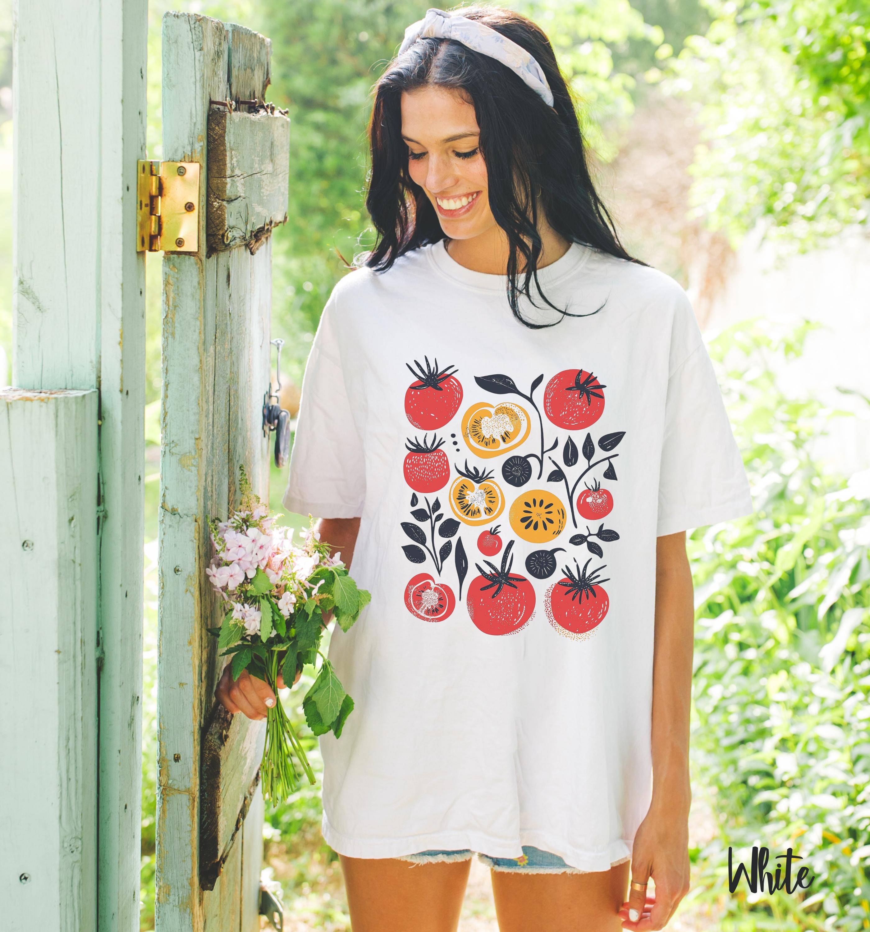 Tomato Garden Cottagecore Vegan Tee Unisex T-shirt, Sweatshirt, Hoodie (2)