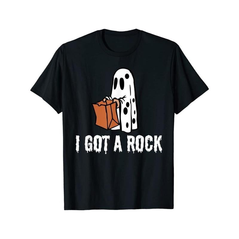 1 pc, 100% cotton T-shirt, I got a rock Halloween T-shirt, Fun Halloween T-shirt, HOT made in usa Hoodie Sweatshirt