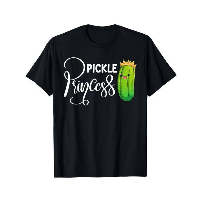 [100% Cotton] [Soft, Breathable Pickle Tee] Ultra Soft, Breathable Dill Pickle Princess Art T-Shirt Hoodie Sweatshirt