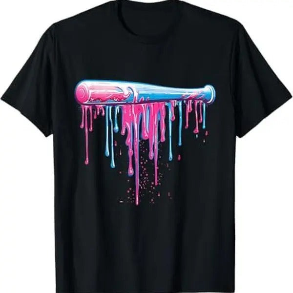 [100% Cotton] Baseball Bat with Sprinkles Drip For Men Boys T-Shirt Hoodie Sweatshirt | PrintMintTees.com