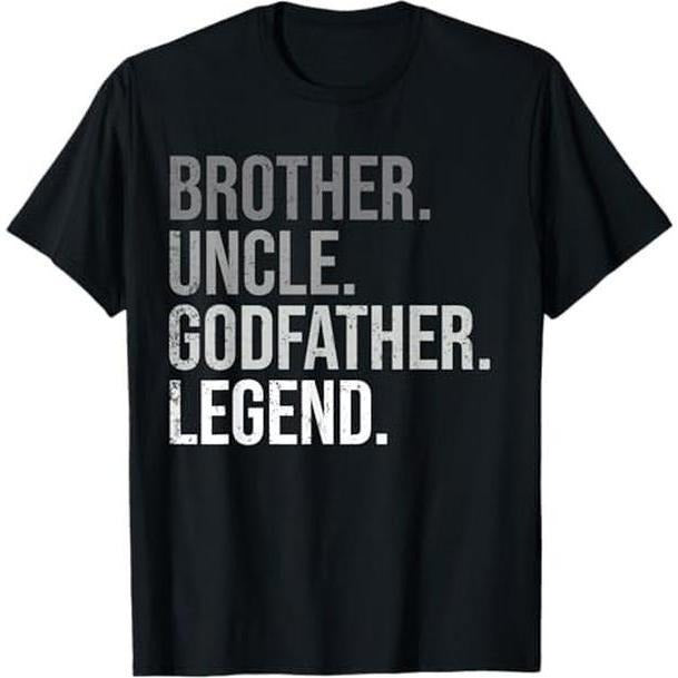 [100% Cotton] Brother Uncle Godfather Legend Fun Best Funny Uncle T-Shirt Hoodie Sweatshirt | PrintMintTees.com