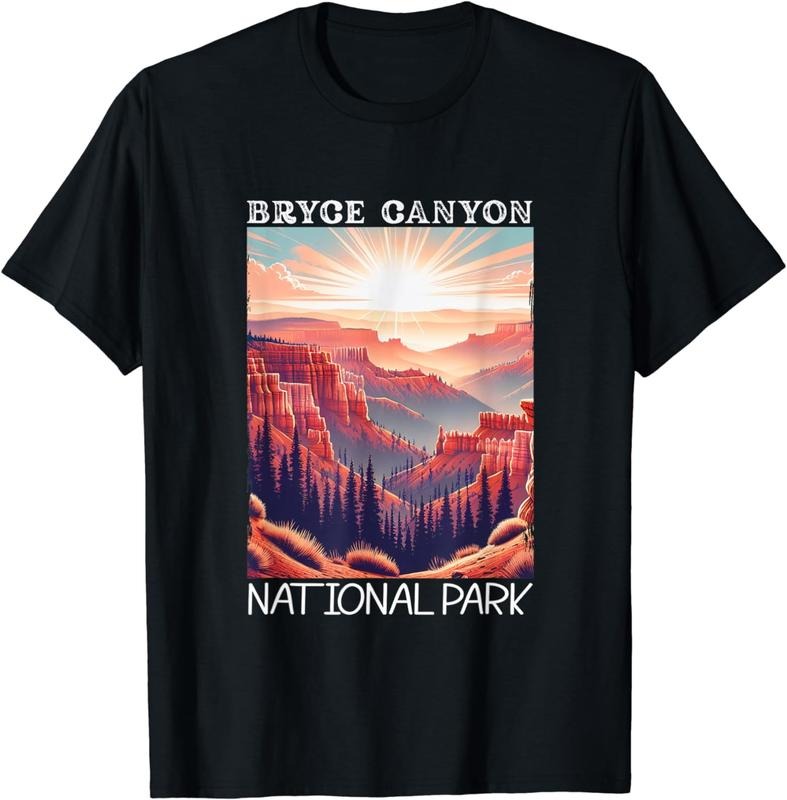 [100% Cotton] Bryce Canyon National Park Retro Hiking Camping Vacation T-Shirt Hoodie Sweatshirt | PrintMintTees.com