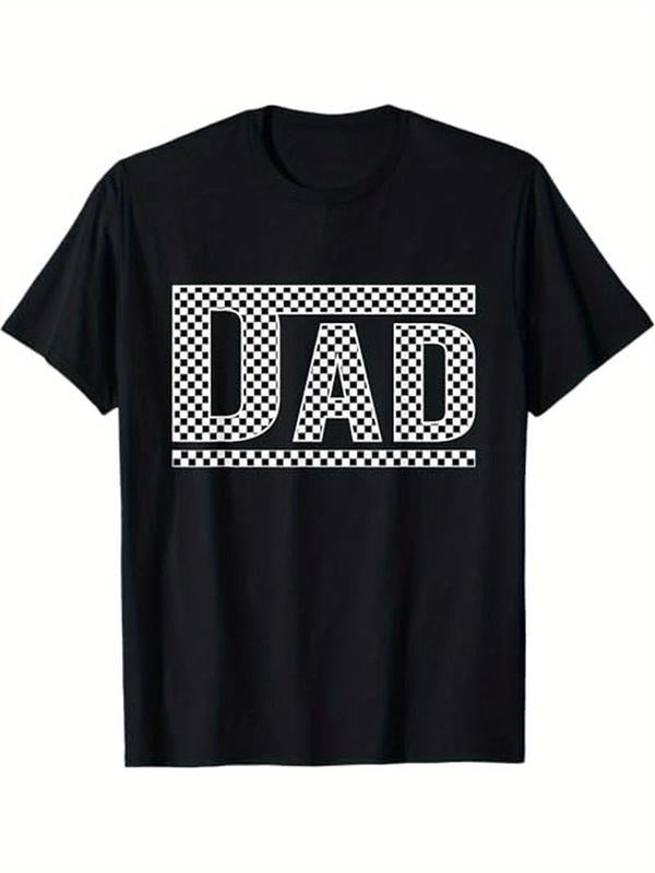 [100% Cotton] Checkered Dad Black White Funny Dad Father's Day Mens Funny T-Shirt Hoodie Sweatshirt | PrintMintTees.com