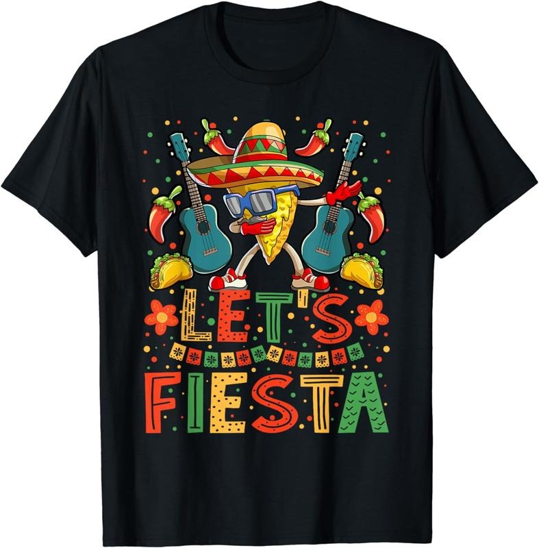 [100% Cotton] Dabbing Nacho Cinco de Mayo Shirt Women Men Lets Fiesta T-Shirt Hoodie Sweatshirt | PrintMintTees.com