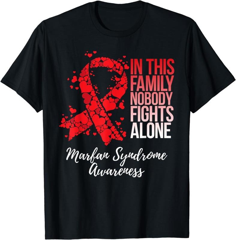 [100% Cotton] Family Support Marfan Syndrome Awareness T-Shirt Hoodie Sweatshirt | PrintMintTees.com