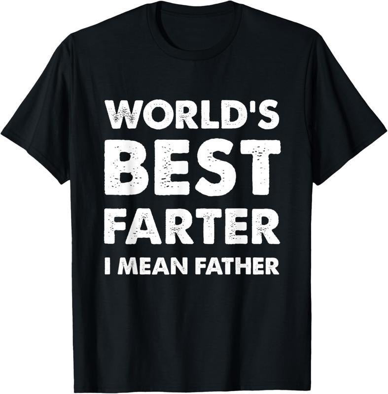 [100% Cotton] Father's Day Retro World's Best Farter Dad Joke T-Shirt Premium Cotton Apparel Hoodie Sweatshirt