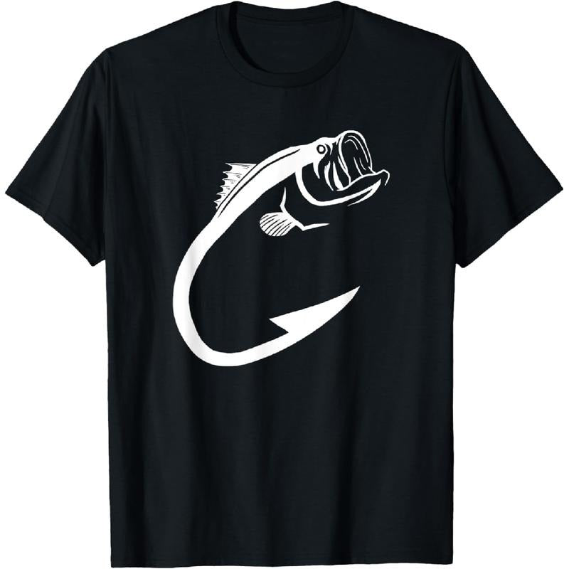 [100% Cotton] Fish Hook Minimal Art Cool Fishing Lover Art Lover Gift T-Shirt Hoodie Sweatshirt | PrintMintTees.com