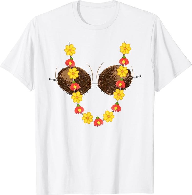 [100% Cotton] Hawaiian Coconut Shirt | Cool Tropical Coco Tee Gift Hoodie Sweatshirt | PrintMintTees.com