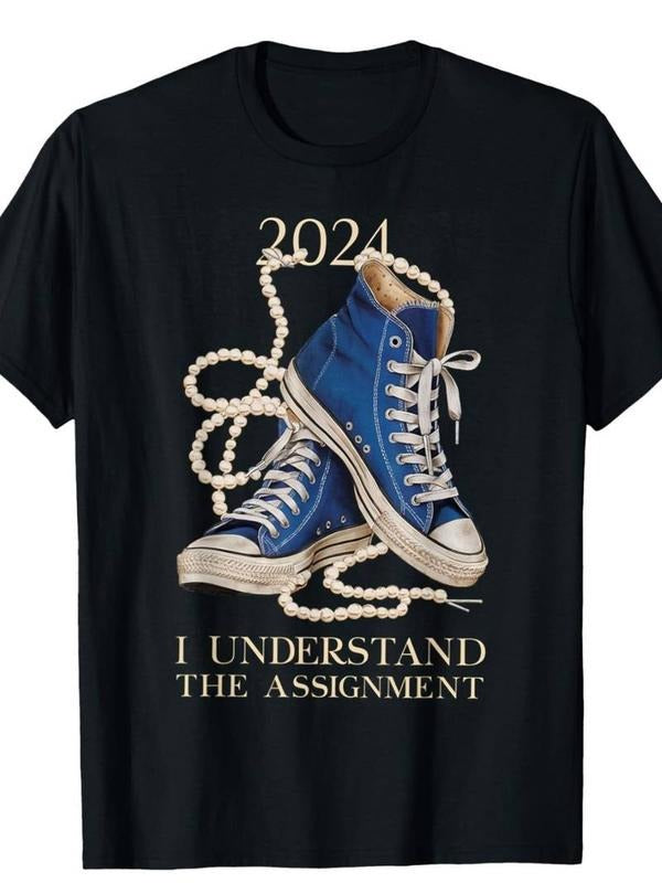 [100% Cotton] I Understand the Assignment Kamala Vote Blue Election 2025 T-Shirt Hoodie Sweatshirt | PrintMintTees.com