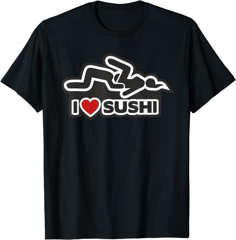 [100% Cotton] I love sushi - dirty T-Shirt Hoodie Sweatshirt | PrintMintTees.com