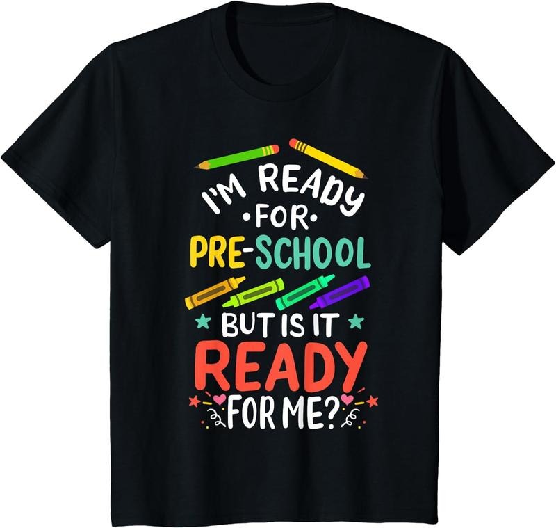 [100% Cotton] Kids 1st Day of Preschool Pre-K First Day of School T-Shirt Hoodie Sweatshirt | PrintMintTees.com