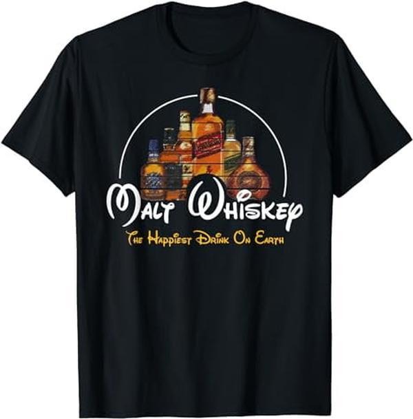 [100% Cotton] Malt Whiskey Shirt, Happiest Drink Funny Pun Parody T-Shirt Hoodie Sweatshirt | PrintMintTees.com