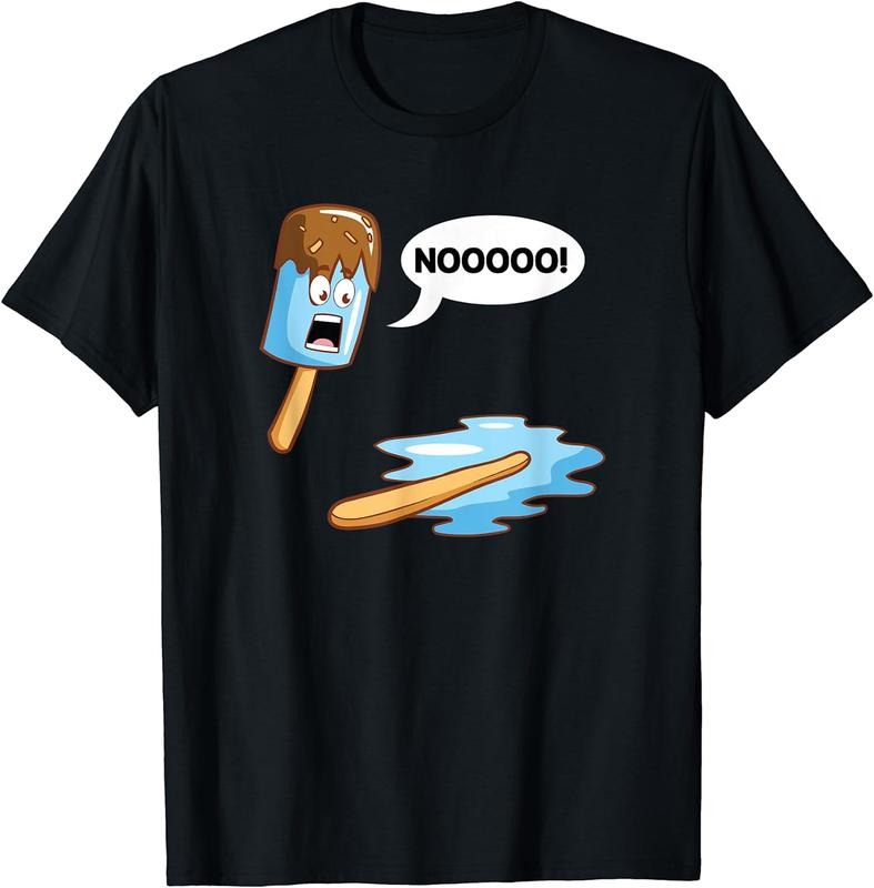 [100% Cotton] Melted Popsicle Tragedy Graphic Sarcasm Humor Novelty Tshirt T-Shirt Hoodie Sweatshirt | PrintMintTees.com