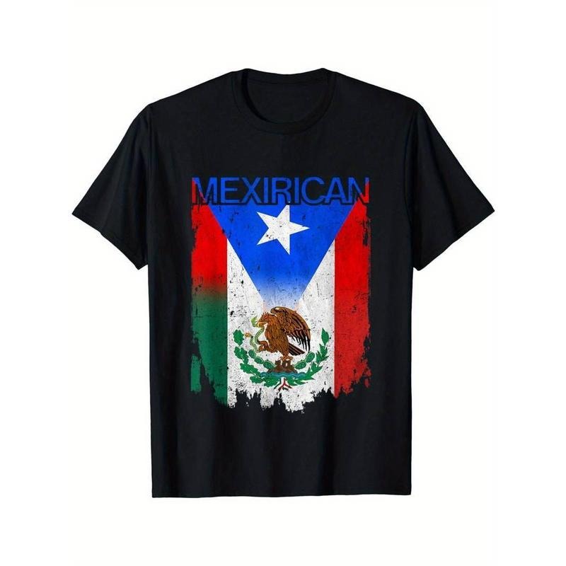 [100% Cotton] Mexirican Mexico Flag Puerto Rico Flag Boricua Chicano T-Shirt Hoodie Sweatshirt | PrintMintTees.com