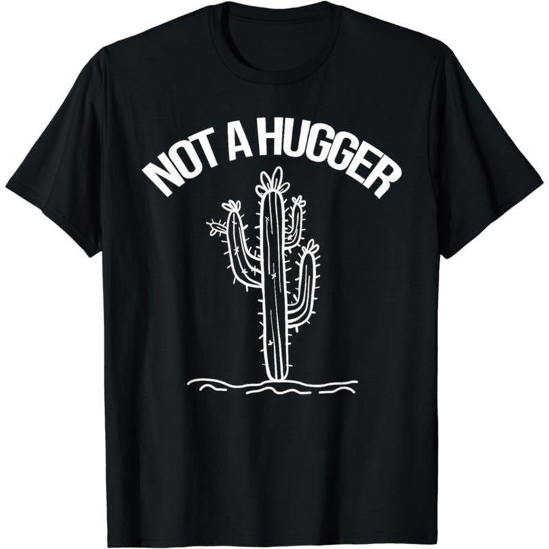 [100% Cotton] Minimalist Cactus Design T-Shirt For Non Huggers Out There. Hoodie Sweatshirt | PrintMintTees.com