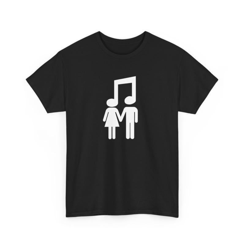 [100% Cotton] Music Connects People Unisex Heavy Cotton Tee, Music Lover Gift, Musical Shirt, Music Apparel, Concert Tee,...