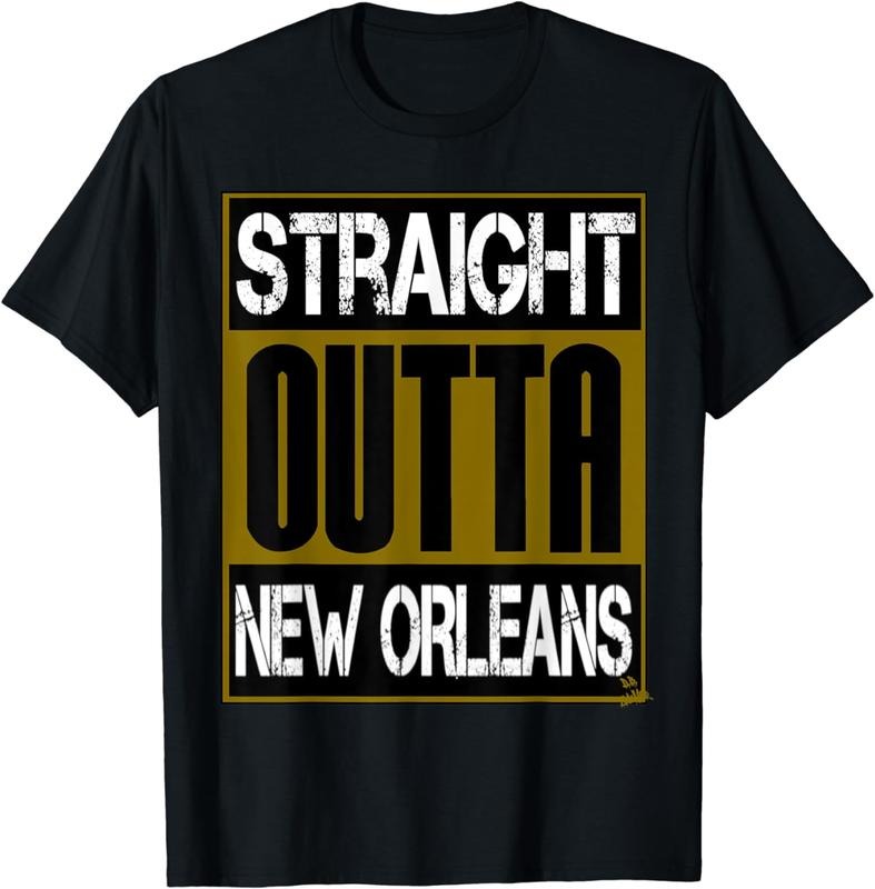 [100% Cotton] New Orleans shirt hip hop - straight outta new orleans T-Shirt Hoodie Sweatshirt | PrintMintTees.com