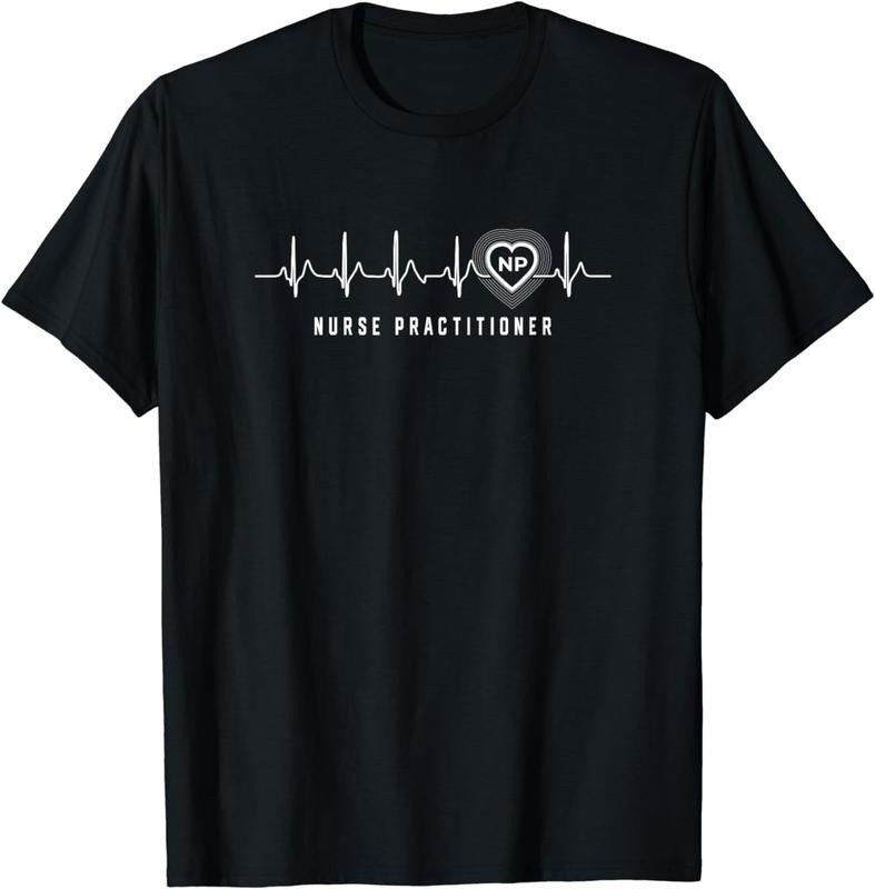 [100% Cotton] Nurse practitioner NP t-shirt heartbeat heart gifts Hoodie Sweatshirt | PrintMintTees.com
