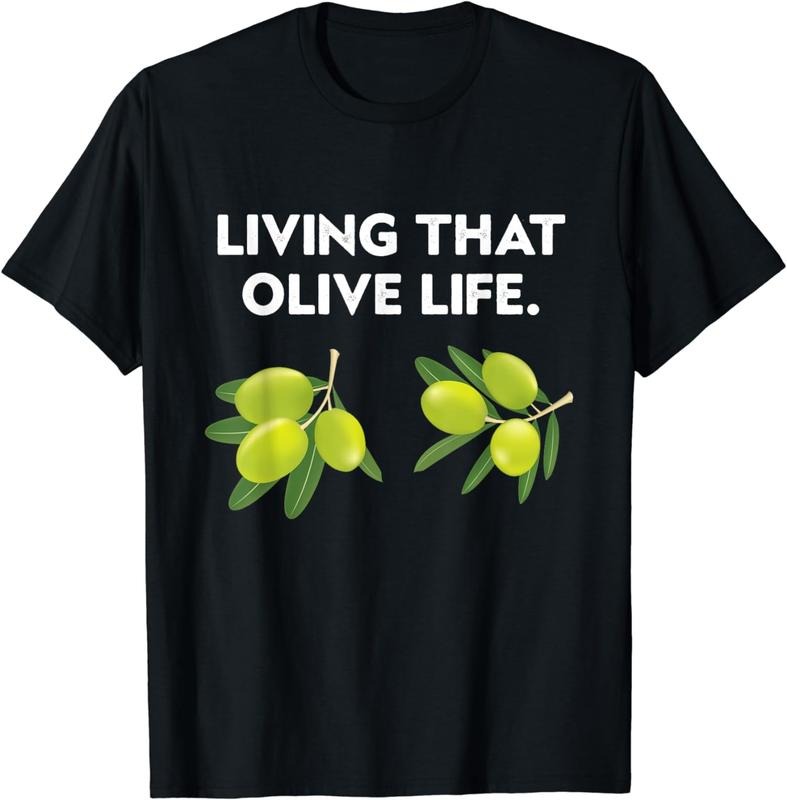 [100% Cotton] Olive Gift Funny Olive Lover Food Quote Green Olives T-Shirt Hoodie Sweatshirt | PrintMintTees.com