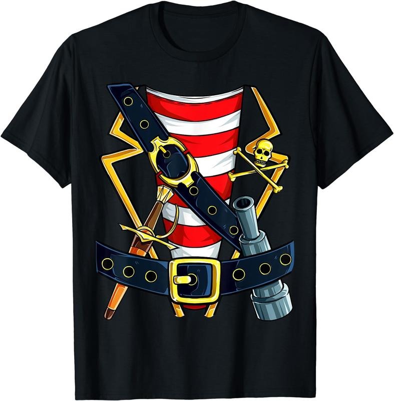 [100% Cotton] Pirate Buccaneer Costume T shirt Funny Halloween Novelty Women T-Shirt Hoodie Sweatshirt | PrintMintTees.com