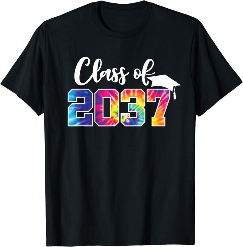 [100% Cotton] Pre-K Class of 2037 Shirt First Day School Boy Girl Tie Dye T-Shirt Hoodie Sweatshirt | PrintMintTees.com