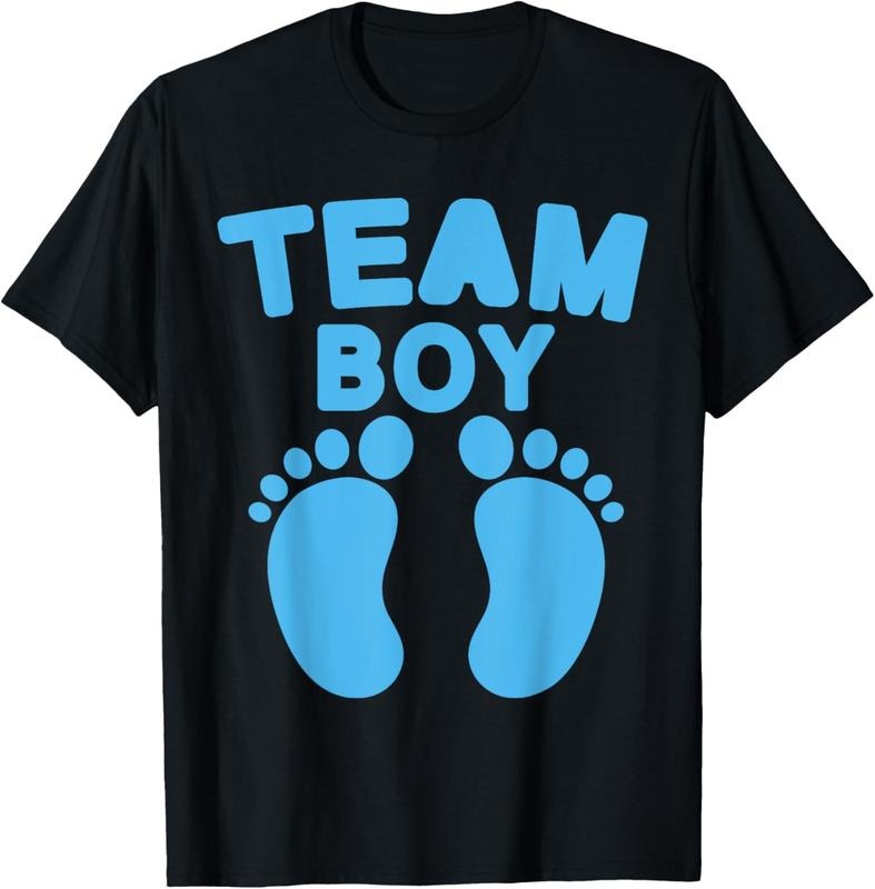 100% Cotton  Shower Team Boy  Party Footprints Gender Reveal T-Shirt Hoodie, Sweatshirt | PrintMintTees.com