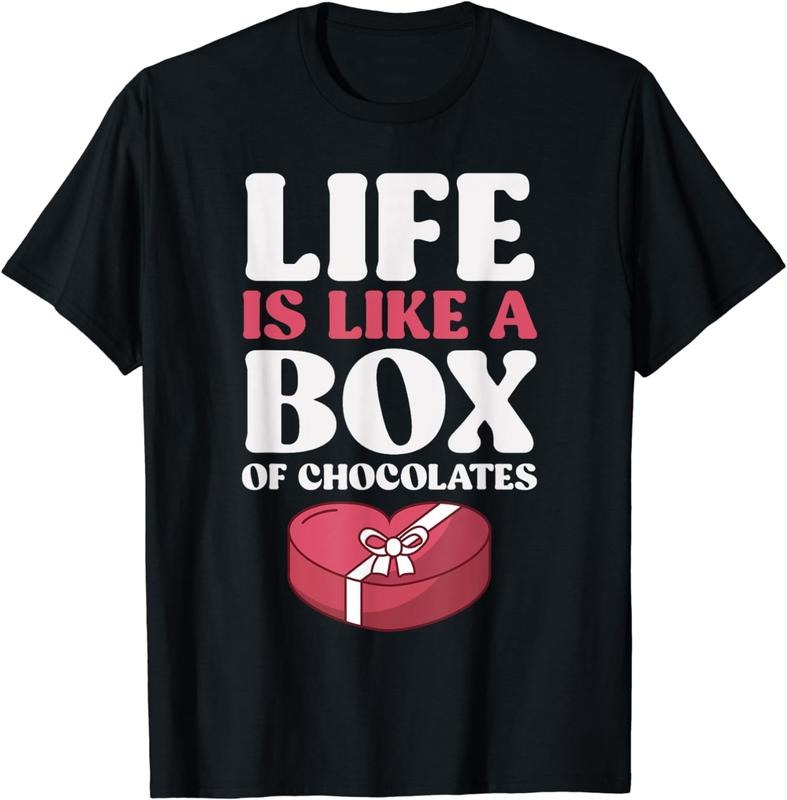 [100% Cotton] Sweet Tooth -Life is Like a Box of Chocolates T-Shirt Hoodie Sweatshirt | PrintMintTees.com
