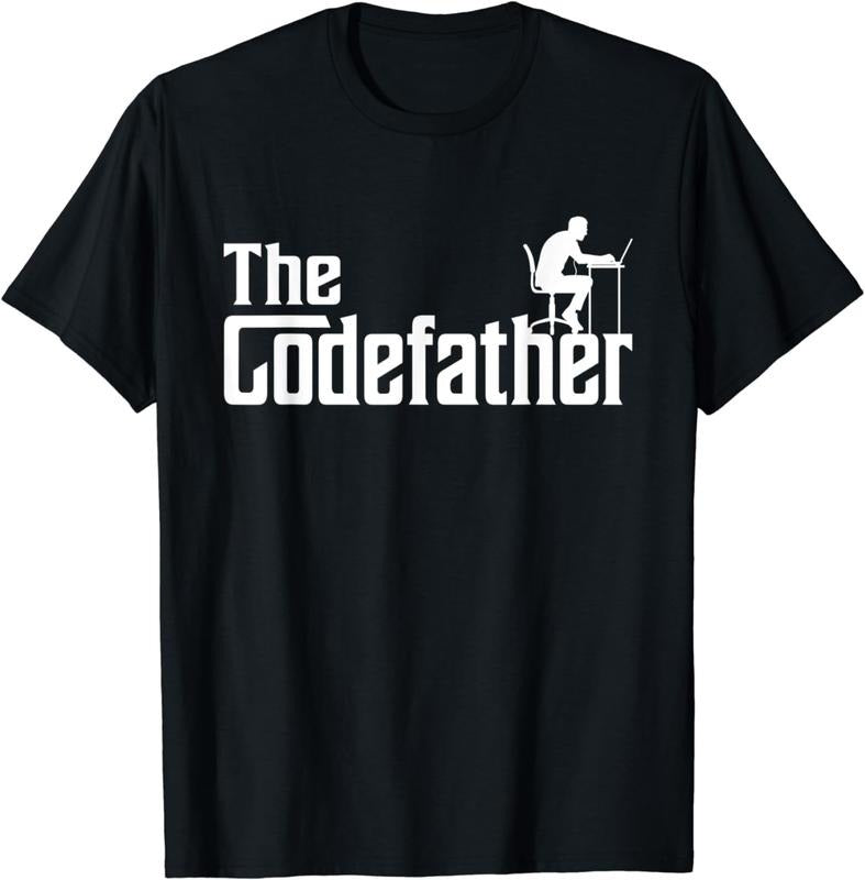 [100% Cotton] The Codefather Coding Coder Developer Computer Nerd Outfit T-Shirt Hoodie Sweatshirt | PrintMintTees.com