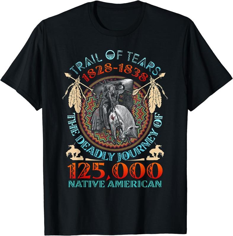 [100% Cotton] Trail Of Tears 1828 - 1838 The Deadly Journey T-Shirt Hoodie Sweatshirt | PrintMintTees.com