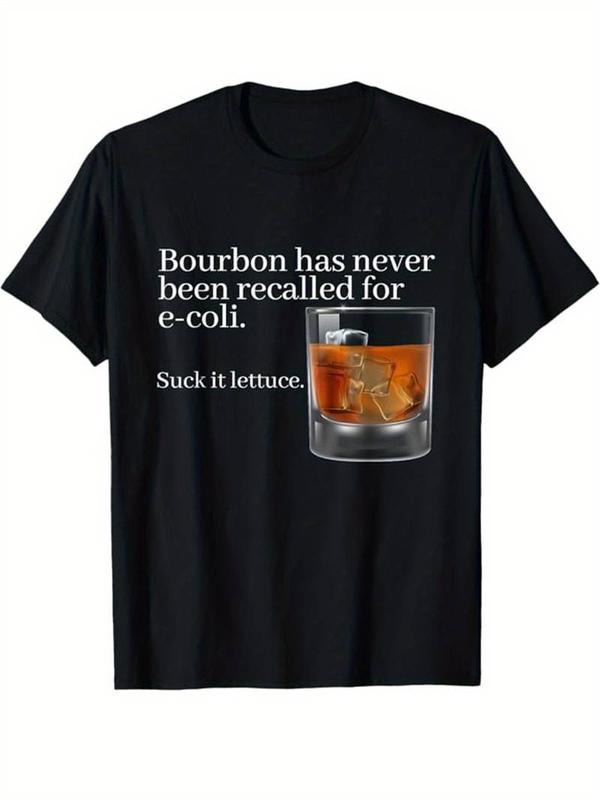 [100% Cotton] Whiskey Drinking Printed Men's Cotton Graphic T-shirt Hoodie Sweatshirt | PrintMintTees.com