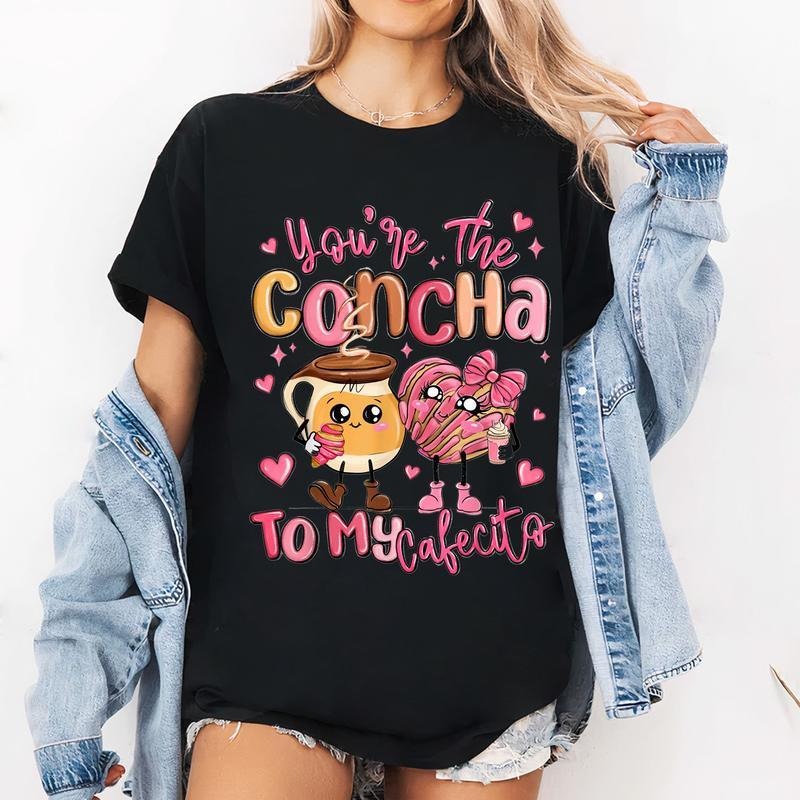 [100% Cotton] You Are The Concha To My Cafecito Funny Mexican Valentines T-Shirt Hoodie Sweatshirt | PrintMintTees.com