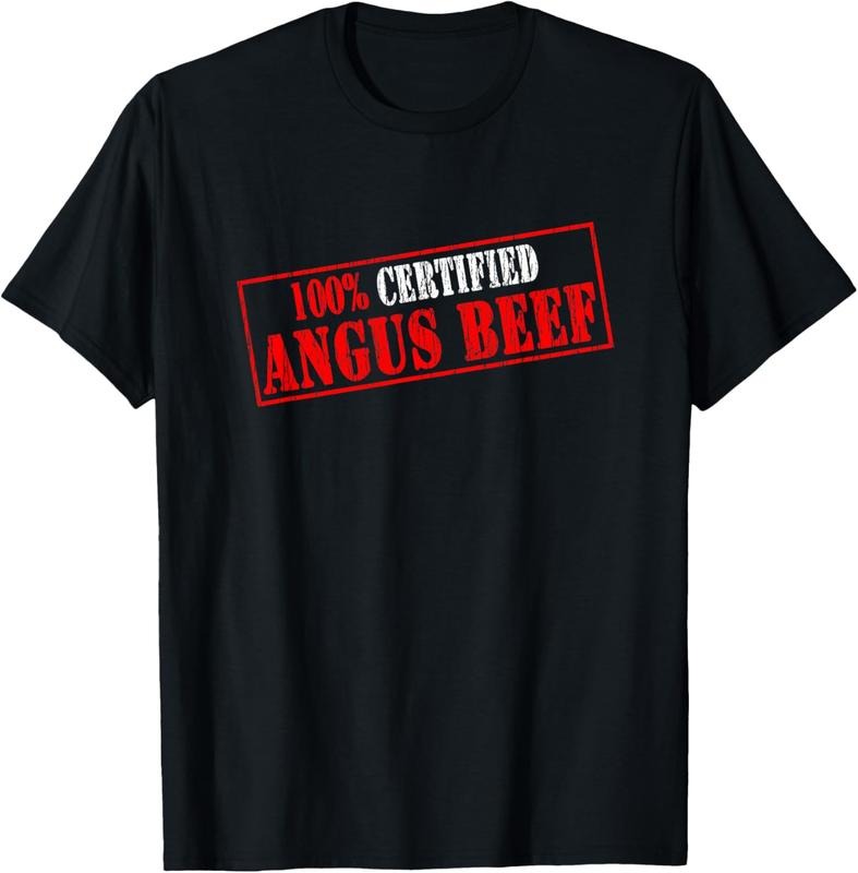 100% Cotton 100% CERTIFIED ANGUS BEEF Cattle Vintage Stamp Logo T-Shirts, Hoodie, Sweatshirt