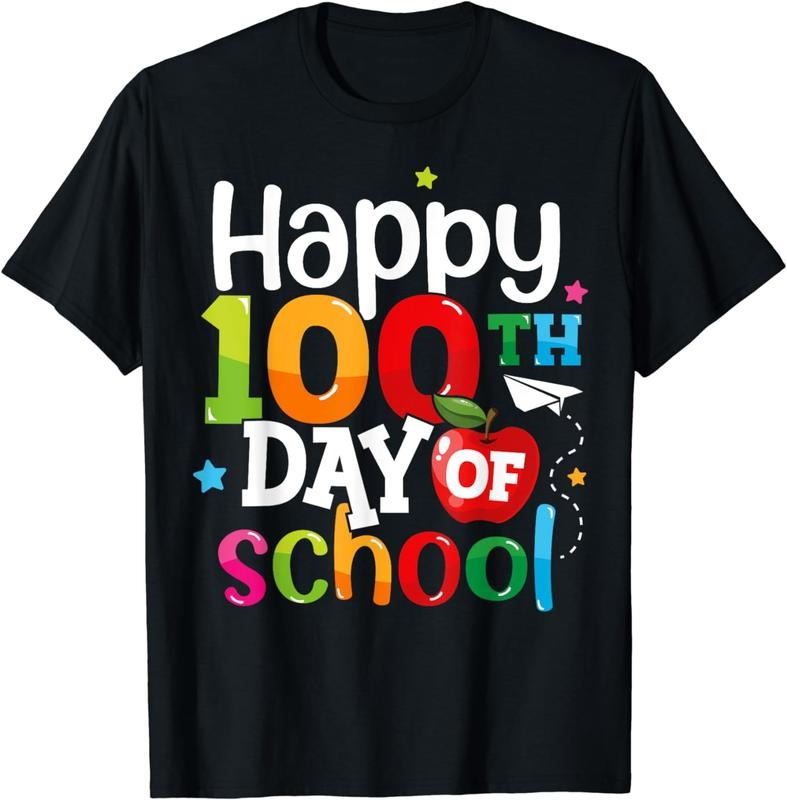 [100% Cotton]100 Days of School Teachers Kids Girls Boys Happy 100th Day T-Shirt Hoodie Sweatshirt | PrintMintTees.com