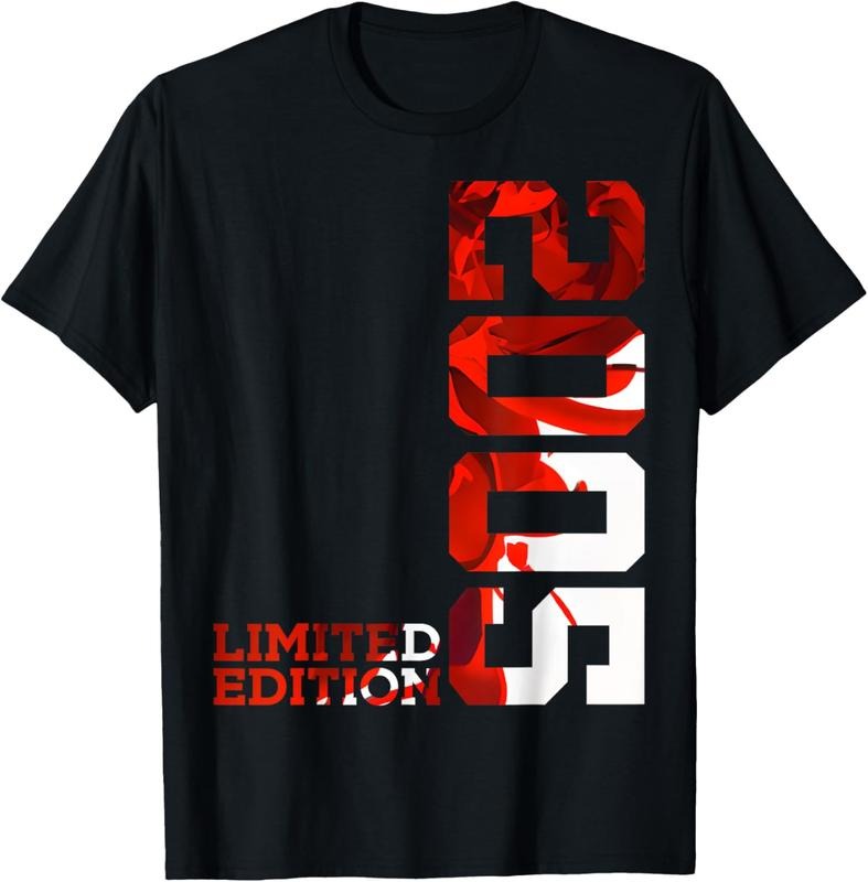 100% Cotton 19 YEARS 19TH BIRTHDAY LIMITED EDITION 2005 T-Shirt Hoodie Sweatshirt | PrintMintTees.com