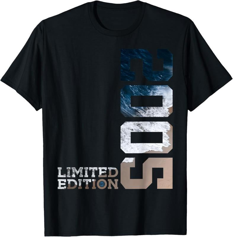 100% Cotton 19 YEARS 19TH BIRTHDAY LIMITED EDITION 2005 T-Shirtstyle{n002}2 Shirt Hoodie Sweatshirt | PrintMintTees.com
