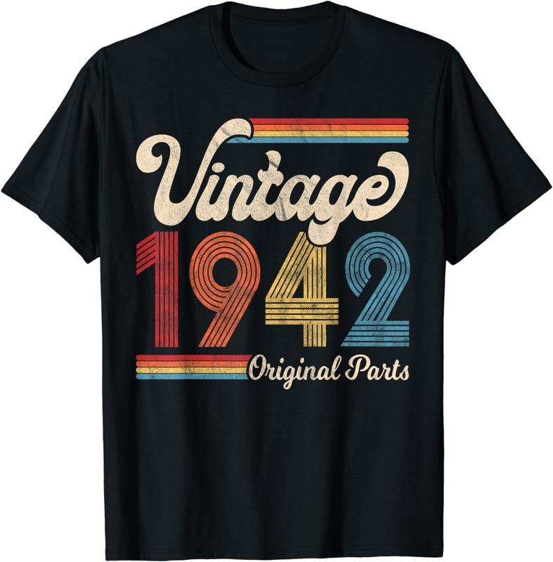 [100% Cotton]1942. Vintage 1942 Birthday Gift Men Women. Born Made 1942 T-Shirt Hoodie Sweatshirt | PrintMintTees.com