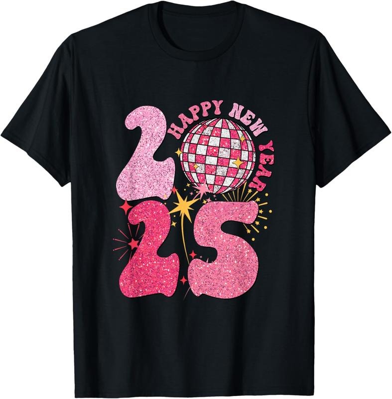100% Cotton 2025 Happy New Year Fireworks Party 2025 Family Matching T-Shirts, Hoodie, Sweatshirt