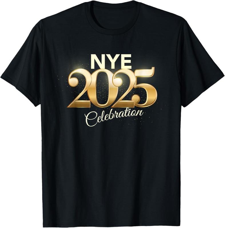 100% Cotton 2025 Happy New Year Party Supplies NYE 2025 Family Matching T-Shirt Hoodie, Sweatshirt | PrintMintTees.com