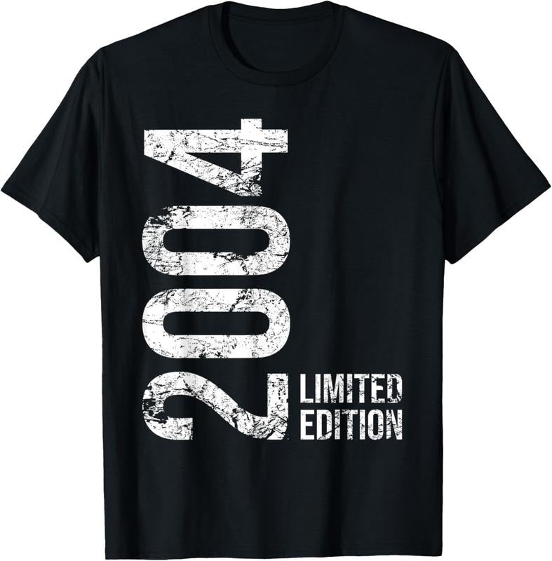 100% Cotton 20th Birthday 20 Years Old Man Woman Vintage 2004 T-Shirt Hoodie Sweatshirt | PrintMintTees.com