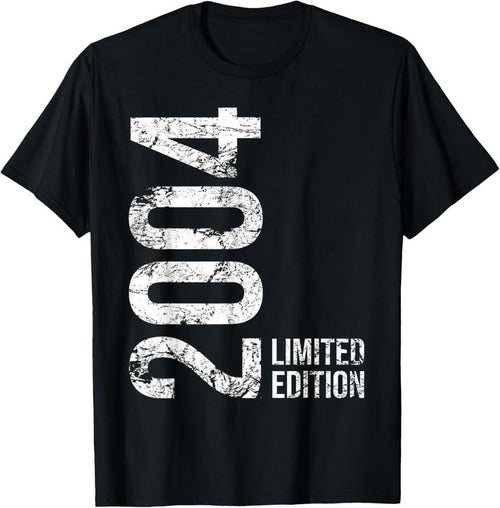 100% Cotton 20th Birthday 20 Years Old Man Woman Vintage 2004 T-Shirt Hoodie Sweatshirt | PrintMintTees.com